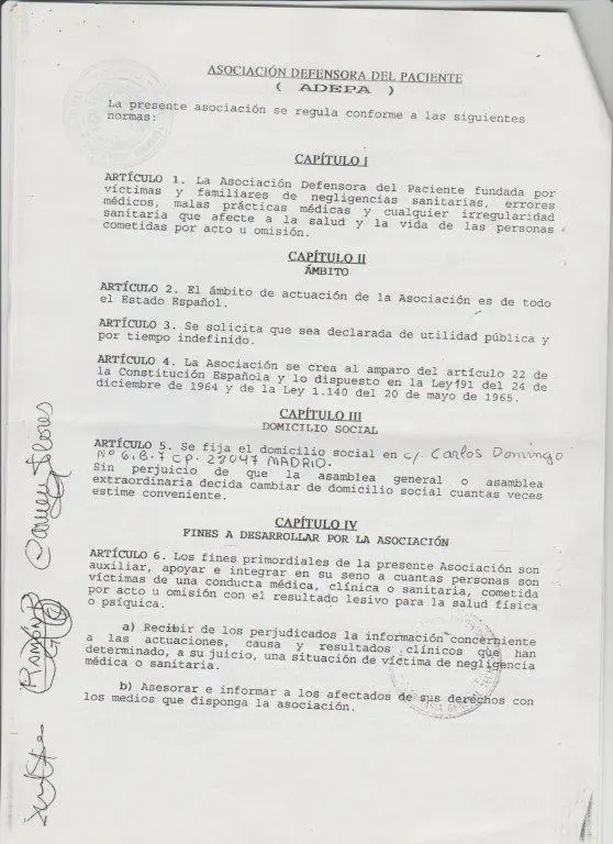estatuto asociacion el defensor del-paciente